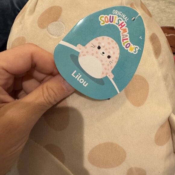 Squishmallows Lilou 12” Seal Pup Walrus Deep Sea Lion Ocean Spotted Dodgeball - Picture 7 of 13